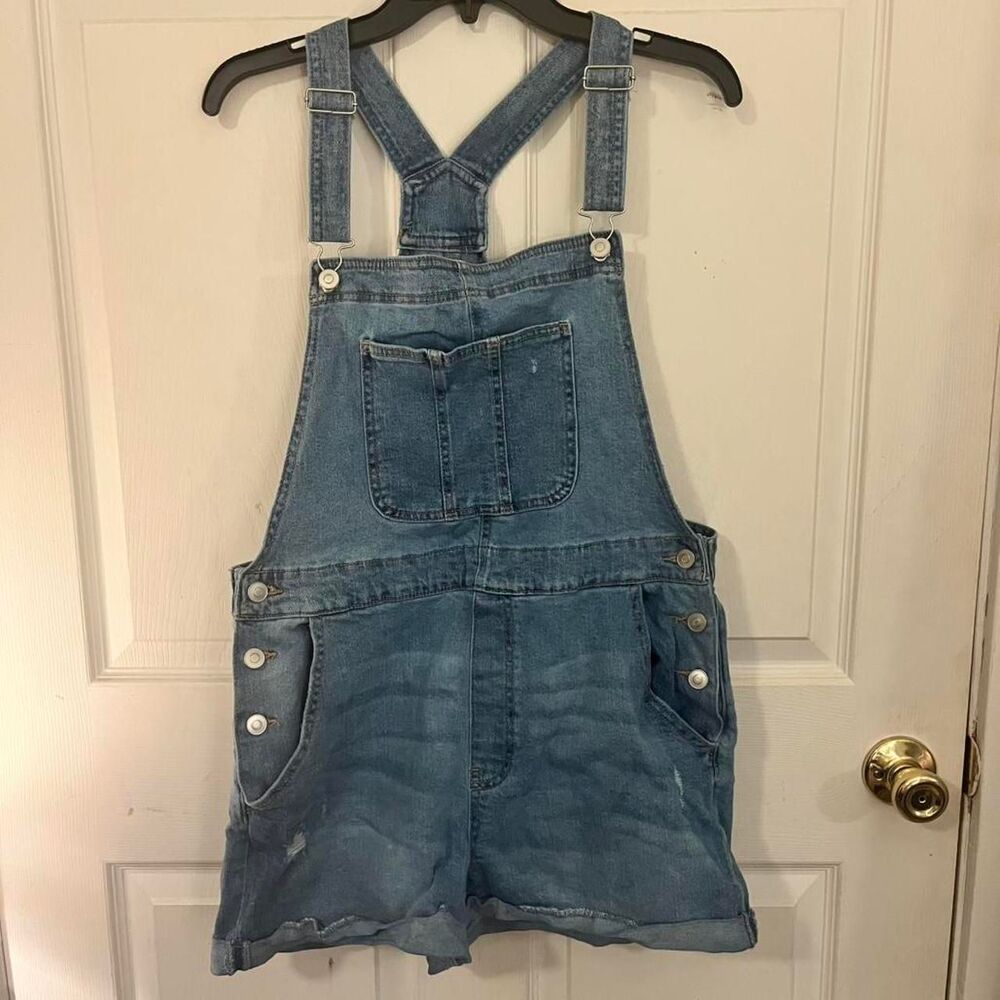 No-boundaries Women's Blue Dungarees-overalls